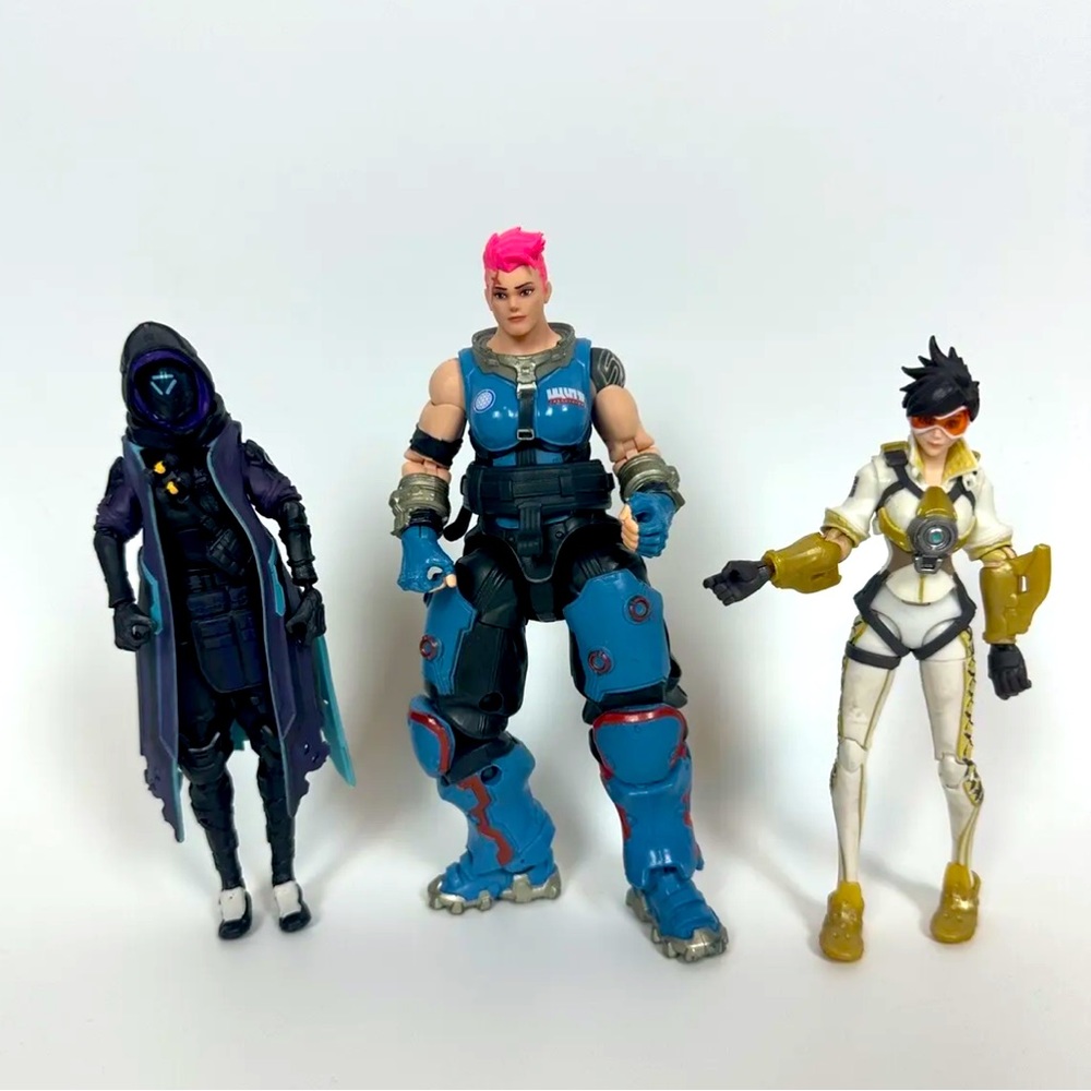 Hasbro Overwatch Lot of 3 Action Figures‎ - Zayra Ana Shrike Suit Sniper Tracer